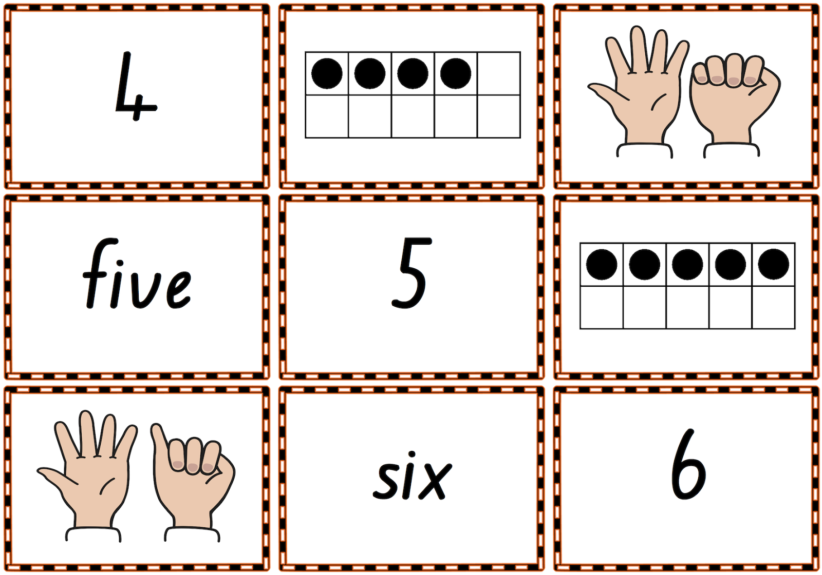 0–10 Memory Match Or Snap Game Cards To Practise Numbers, Number - Free Printable Snap Cards