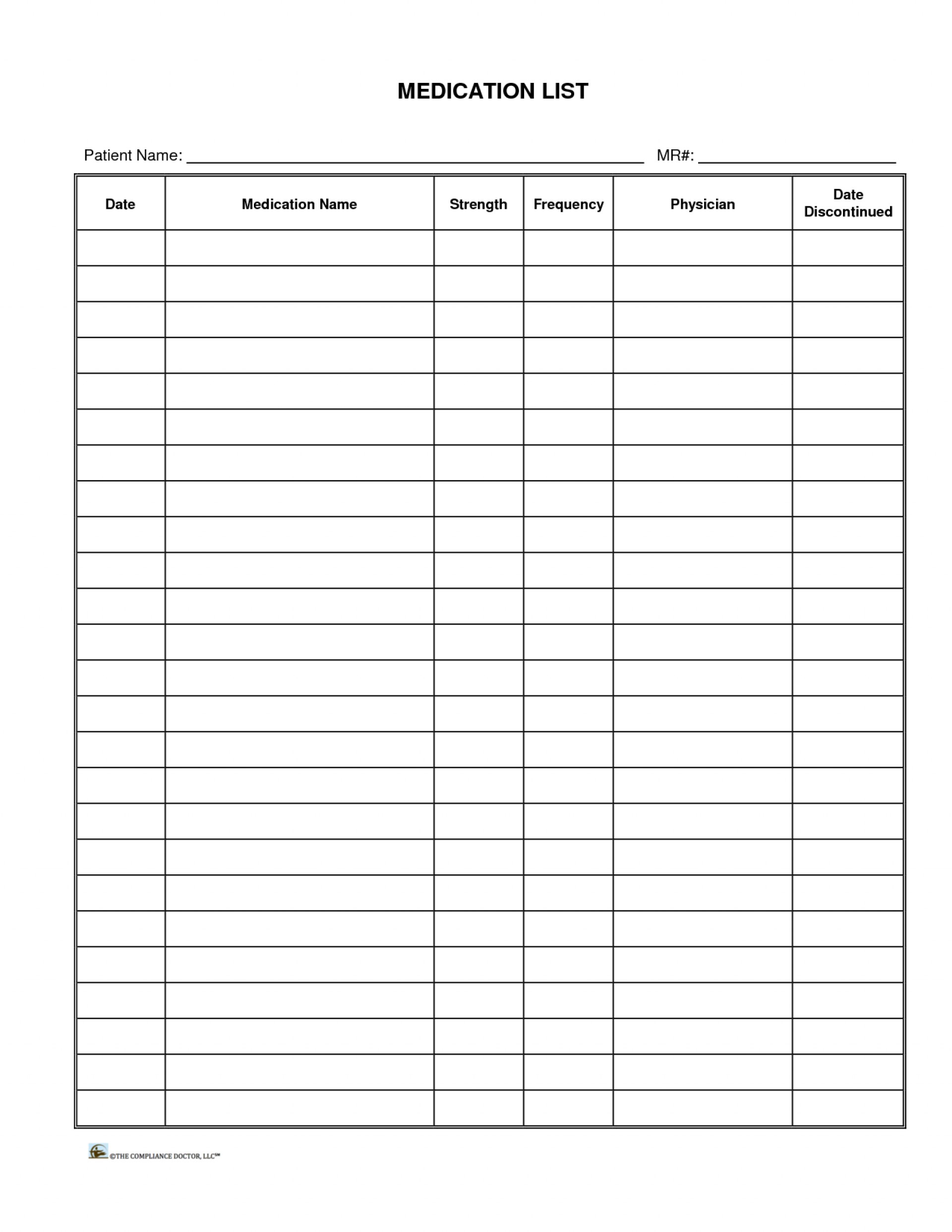 001 Template Ideas Free Printable Medication List Hola Klonec Co - Free Printable Medication List