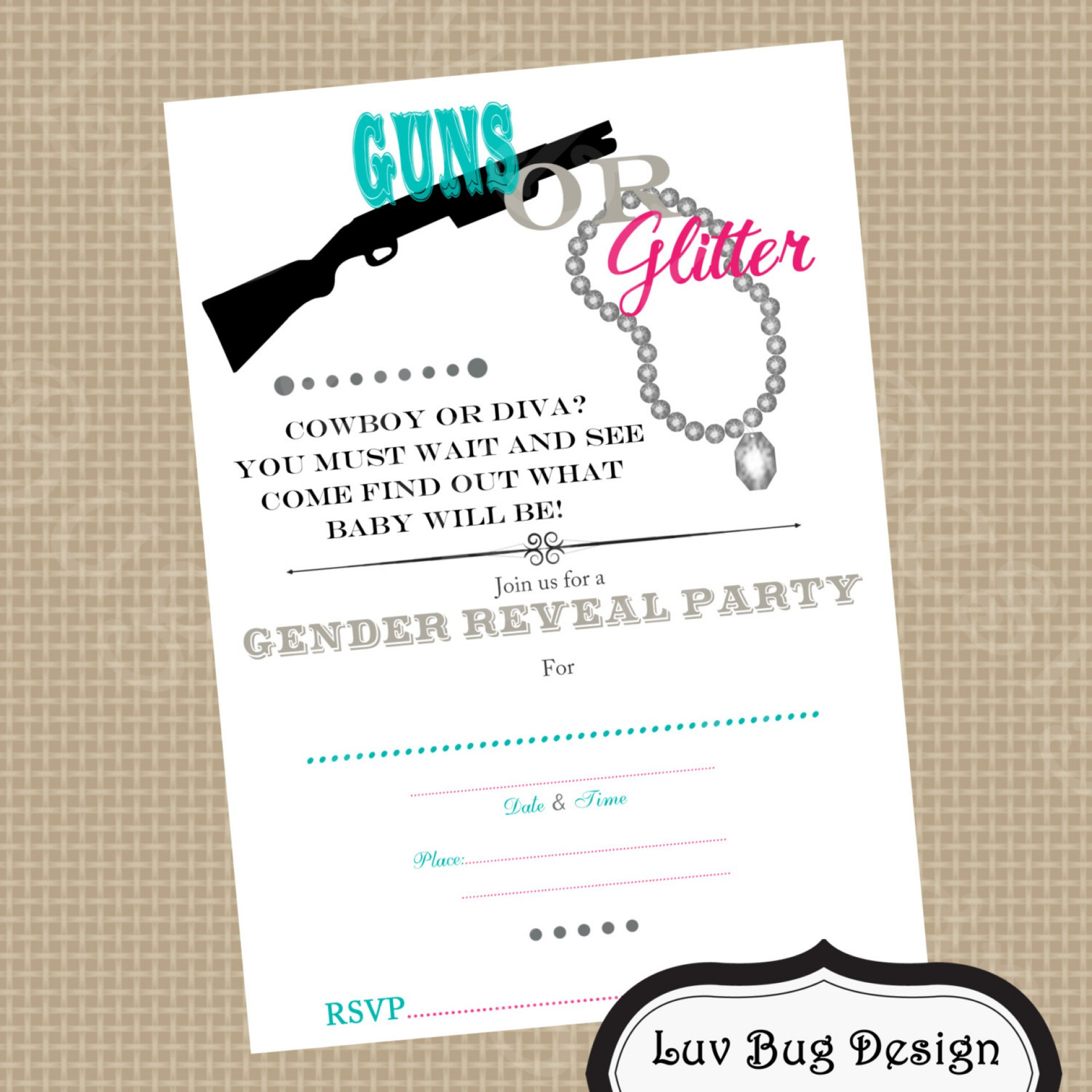 002 Gender Reveal Invitations Template Free Printable Party And The - Free Printable Gender Reveal Invitations