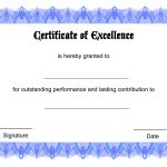 004 Blank Certificate Templates Blue Template Ideas ~ Ulyssesroom   Free Printable Blank Certificate Templates