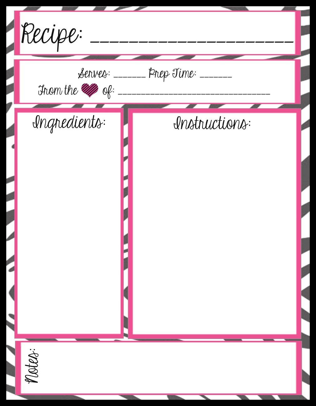 005 Free Recipe Book Templates Printable Template Ideas ~ Ulyssesroom - Free Recipe Book Templates Printable