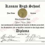 005 Template Ideas High School Diploma Kansas ~ Ulyssesroom   Free Printable High School Diploma Templates