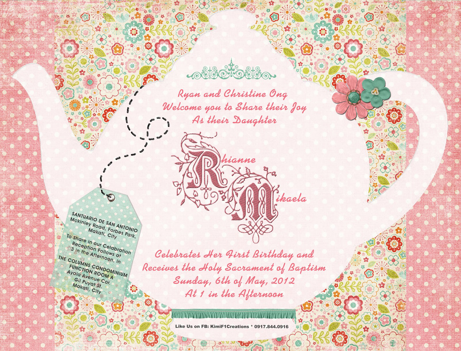 005 Template Ideas Tea Party Invitation Templates ~ Ulyssesroom - Free Printable Kitchen Tea Invitation Templates