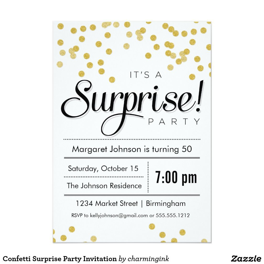 006 Surprise Birthday Party Invitations Templates Free Download - Printable Invitation Templates Free Download