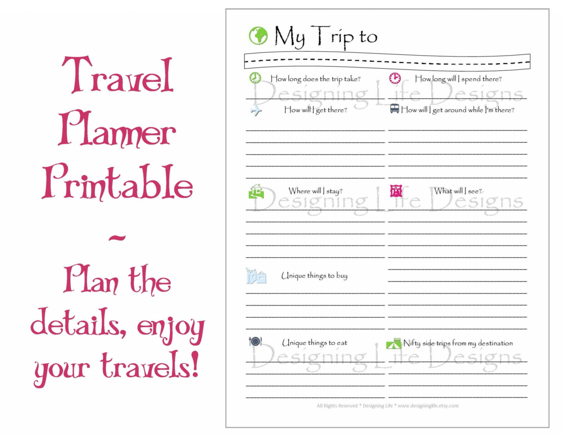 007 Free Travel Itinerary Template ~ Ulyssesroom - Free Printable Itinerary