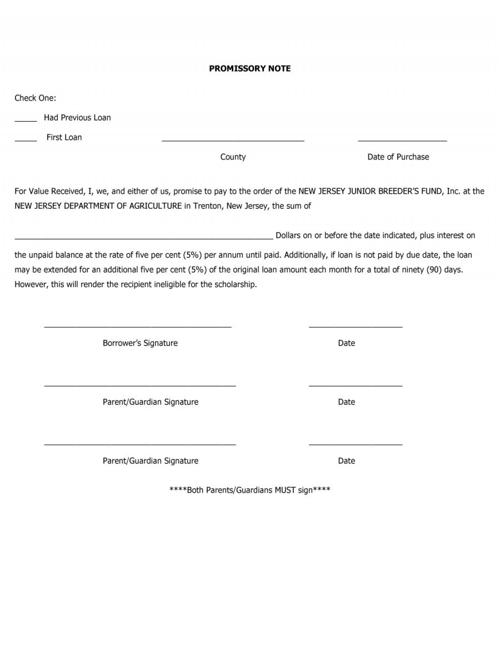 007 Promissory Notes Templates Free Note Template ~ Ulyssesroom - Free Printable Promissory Note For Personal Loan