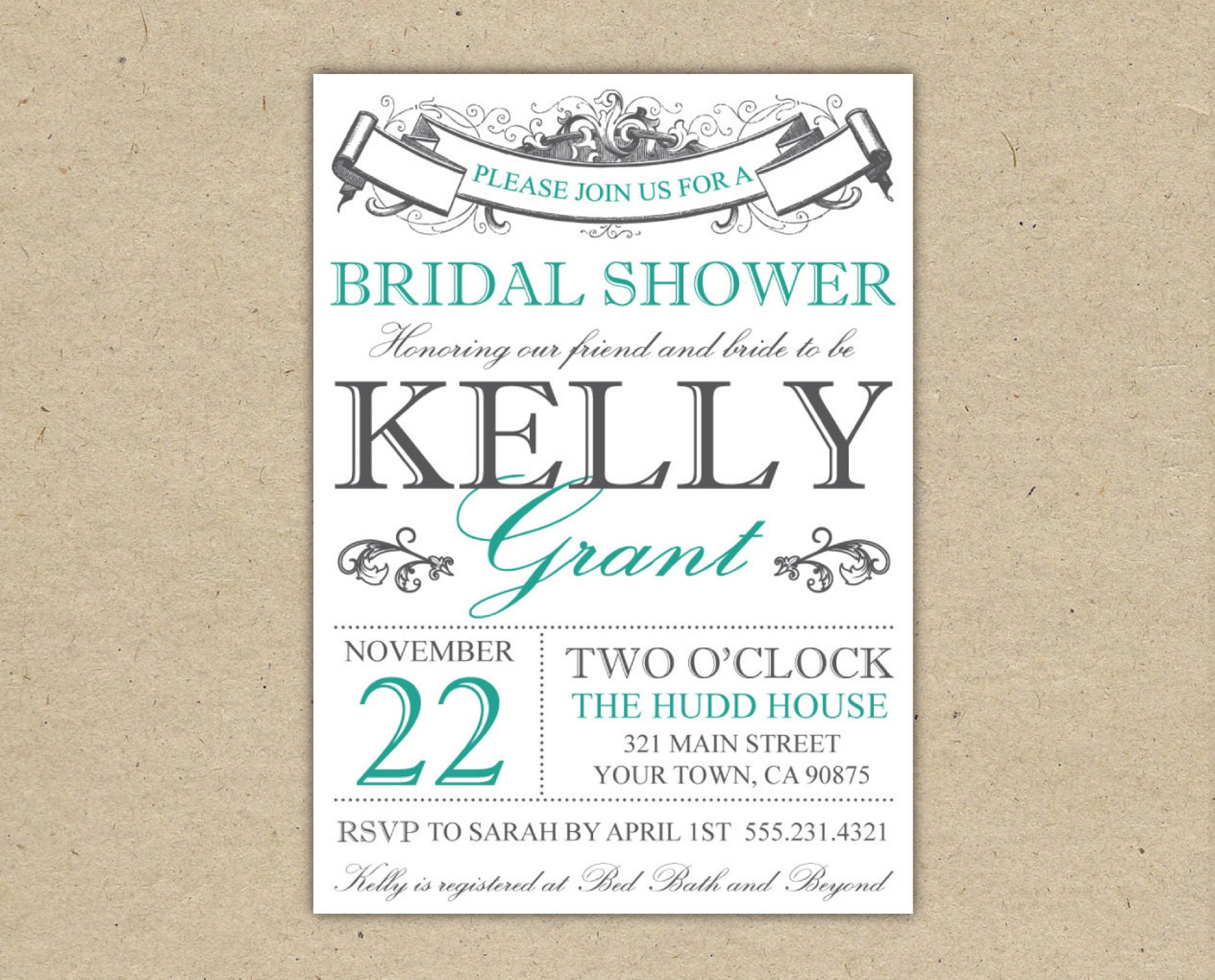 008 Free Printable Bridal Shower Invitations Templates Best - Free Printable Bridal Shower Invitations