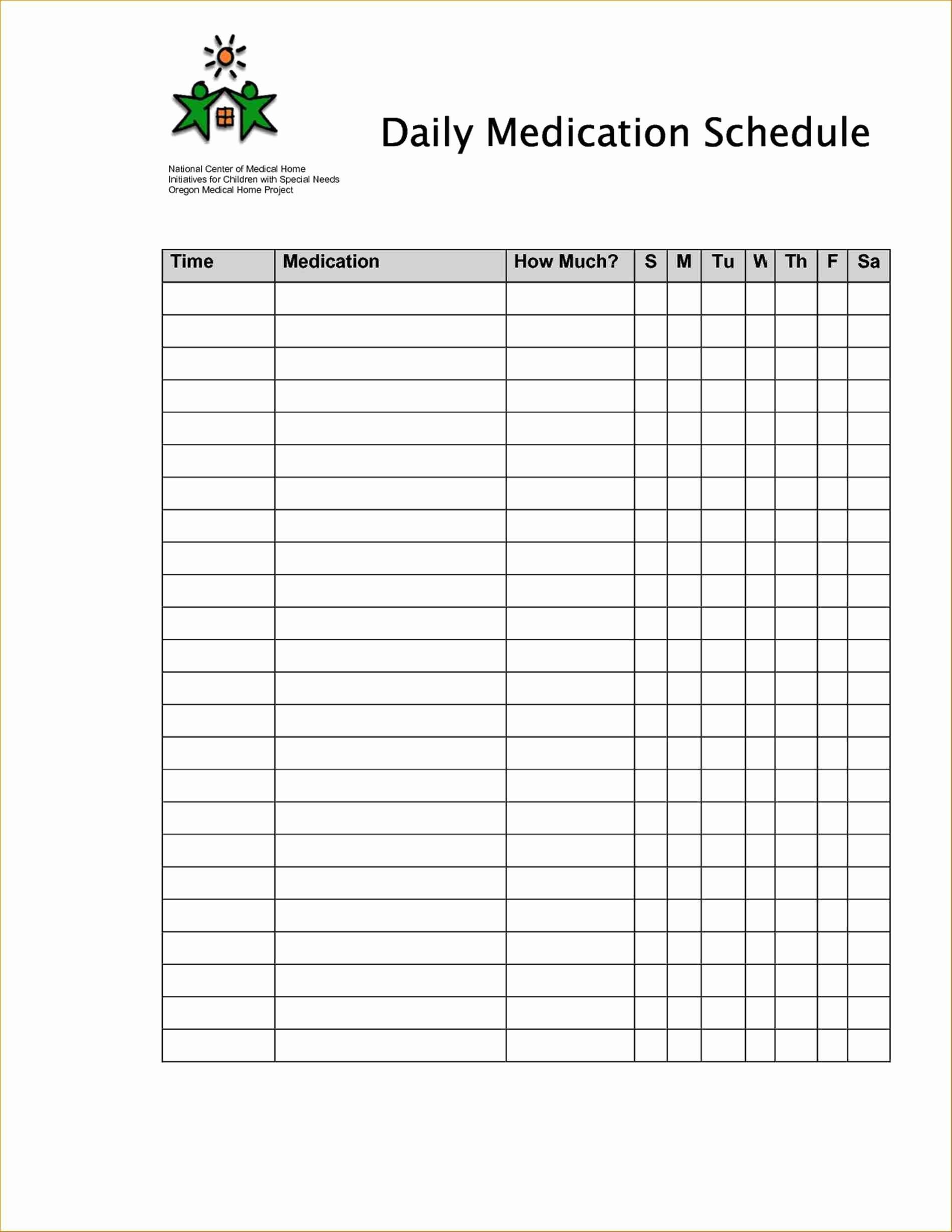 008 Template Ideas Medication Schedule Beautiful Free Printable - Free Printable Medicine Daily Chart