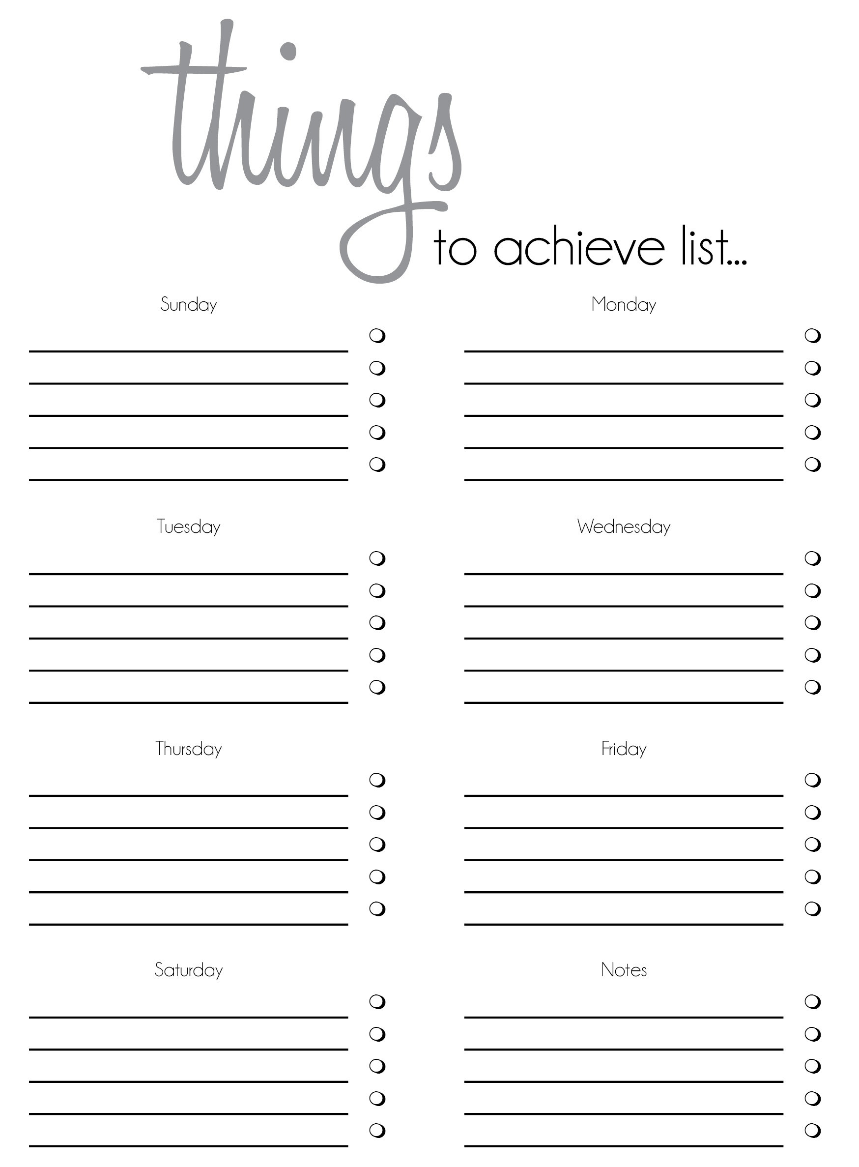009 To Do List Template Free Blank Printable Templates Word Excel - Free Printable To Do List Pdf