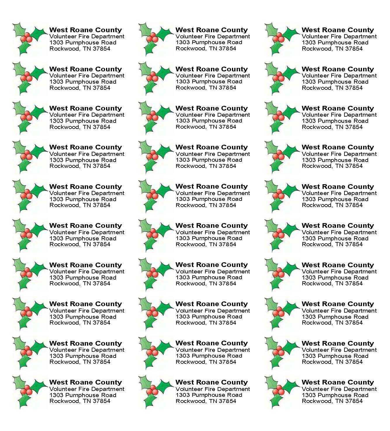 010 Free Holiday Address Labels Templates Per Sheet Label Template - Free Printable Christmas Address Labels Avery 5160