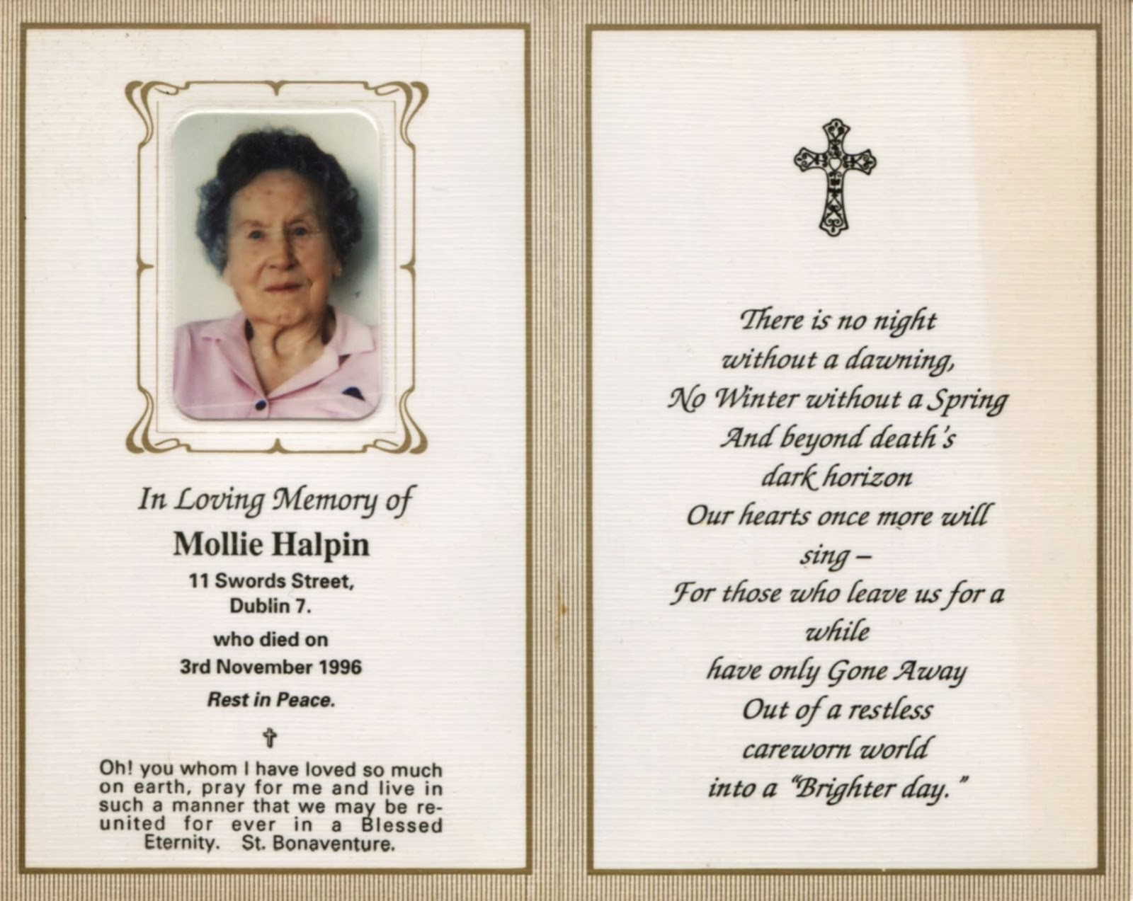 011 Free Printable Funeral Prayer Card Template Memorial Cards Of On - Free Printable Memorial Card Template