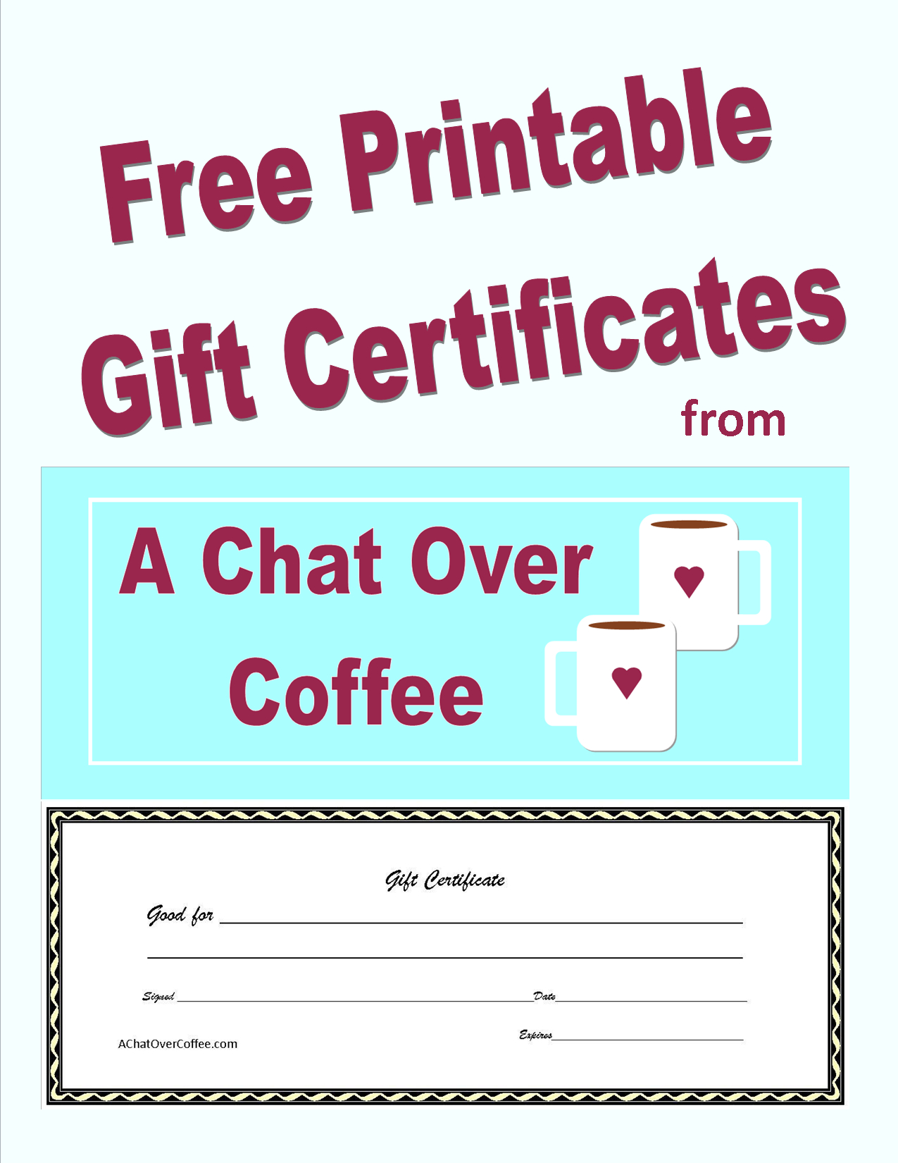 011 Free Printable Gift Certificate Template ~ Ulyssesroom - Free Printable Gift Certificates