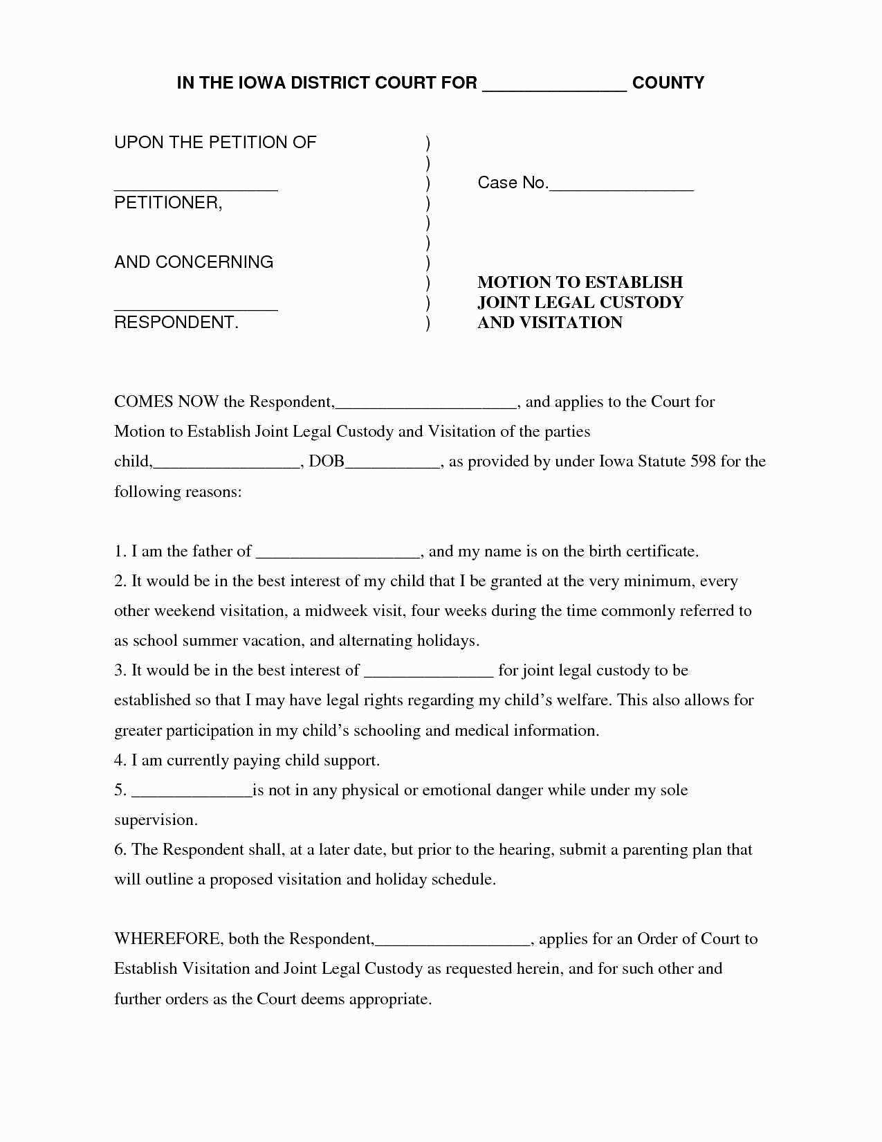 011 Template Ideas Free Parenting Plan Minnesota Missouri Temporary - Free Printable Parenting Plan