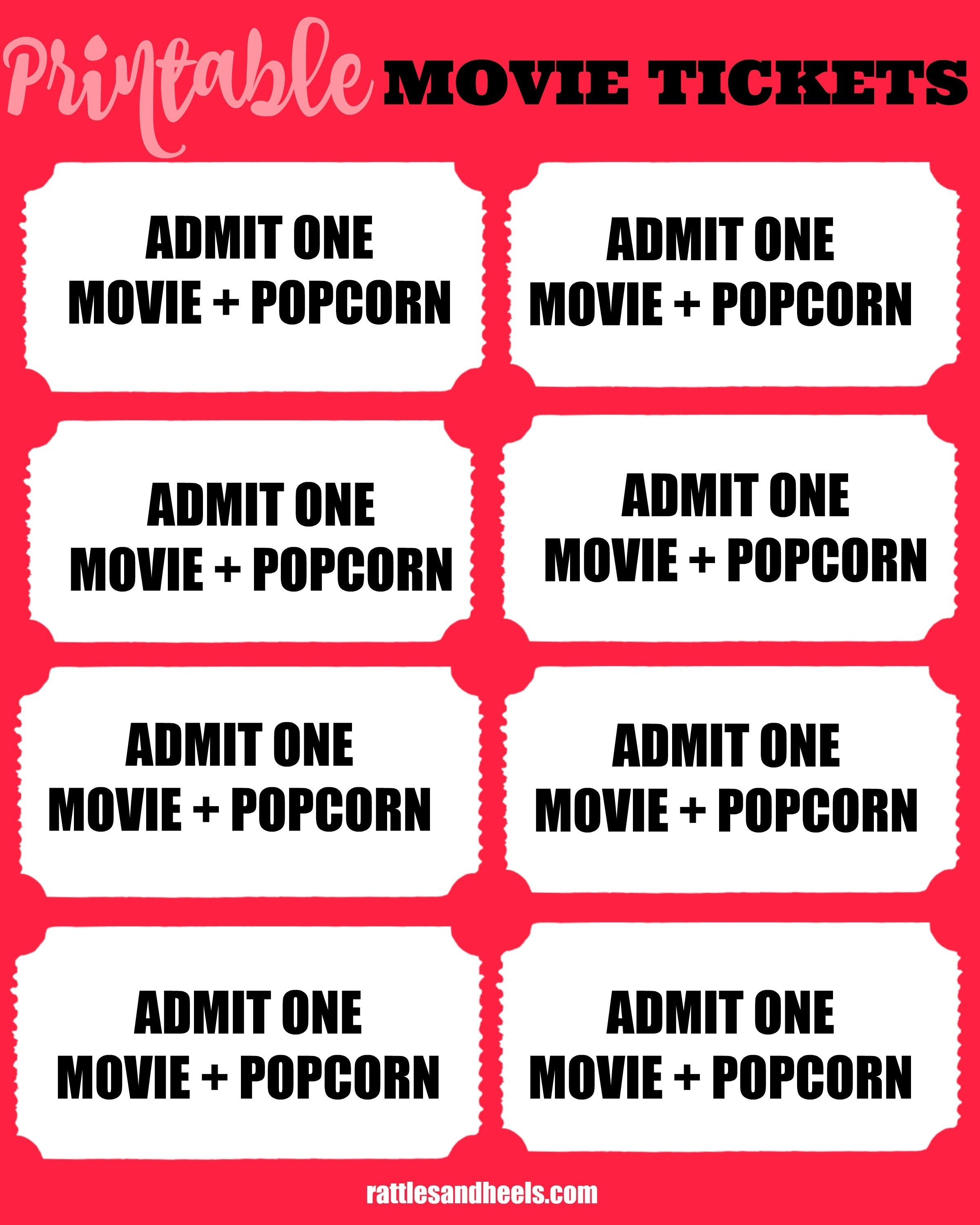 012 Printable Movie Ticket Template Ideas Tickets ~ Ulyssesroom - Free Printable Movie Tickets