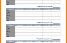 Free Printable Weekly Time Sheets