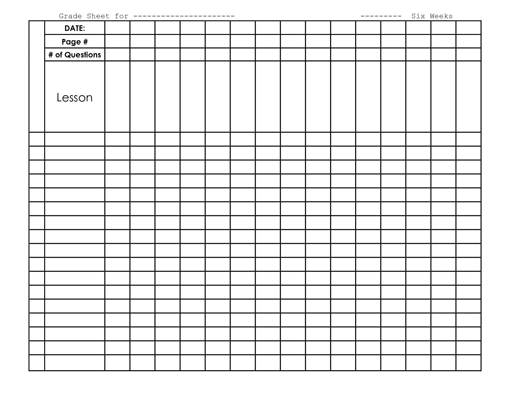 015 Teacher Grade Book Template Free Printable Grading Scale For - Free Printable Grade Sheet