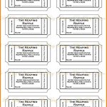 019 Free Printable Raffle Tickets P Template ~ Ulyssesroom   Free Printable Raffle Tickets