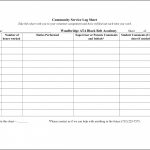 020 Sign In Sheet Template Free Work Activity Log Hola Klonec Co   Free Printable Community Service Log Sheet