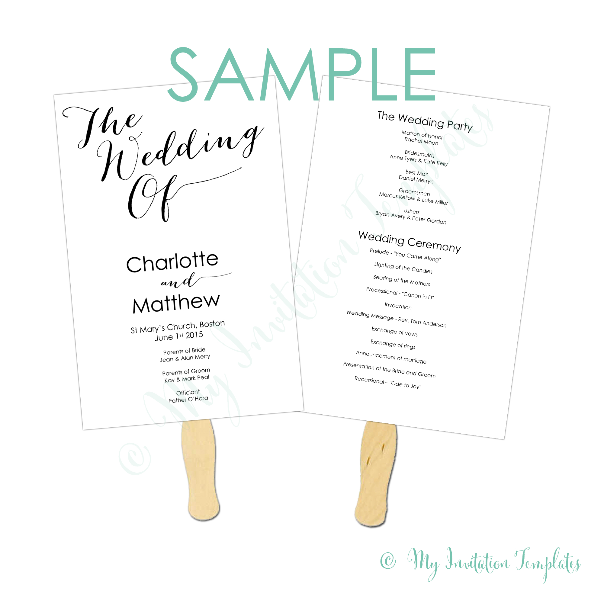 020 Template Ideas Bombshell Fan Program Sample Free Downloadable - Free Printable Fan Wedding Programs