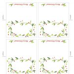 020 Template Ideas Free Printable Lemon Squeezy Day Place Cards   Free Printable Christmas Table Place Cards Template
