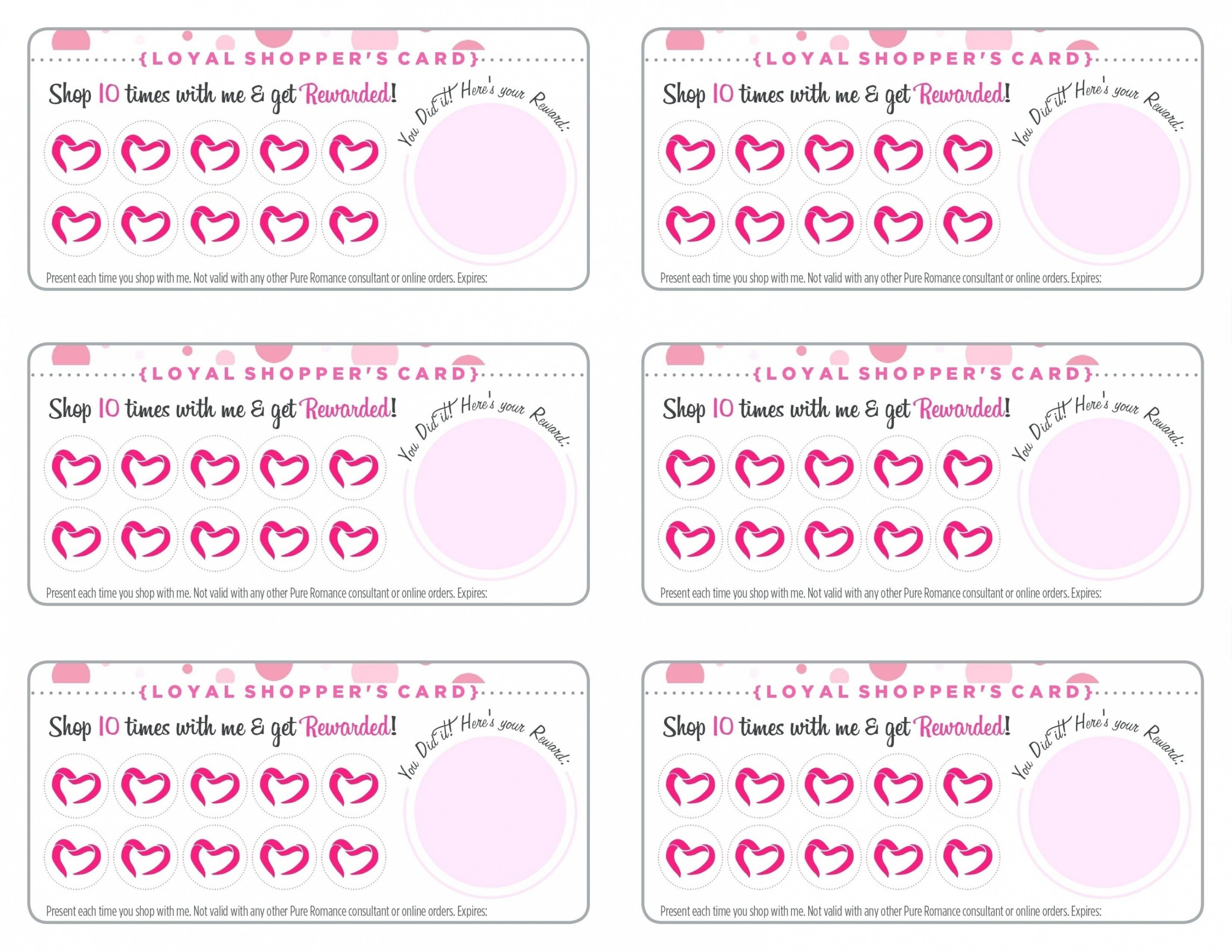 021 Free Printable Card Templates Punch Template Unique Loyalty - Free Printable Loyalty Card Template