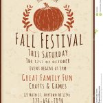 025 Event Flyer Template Free Ideas Fall Festival Simple Retro Hand   Free Printable Fall Flyer Templates