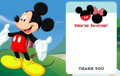 Free Printable Mickey Mouse Birthday Invitations