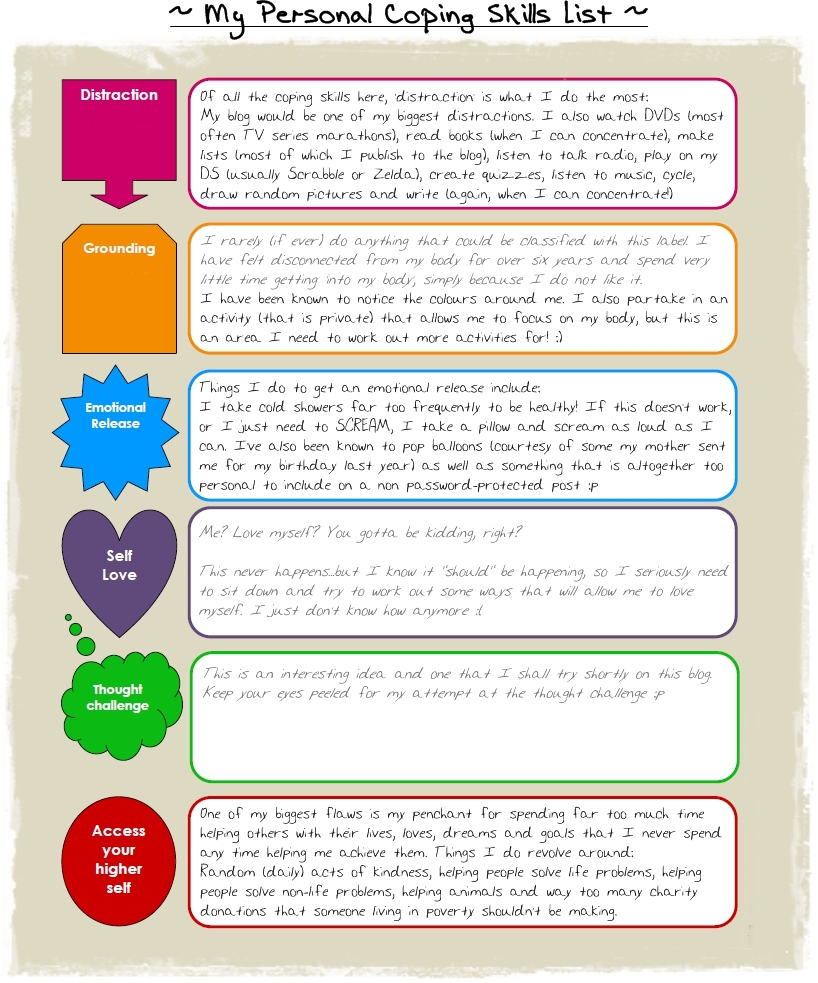 10+ Coping Skills Worksheets For Adults And Youth (+ Pdfs) - Free Printable Worksheets On Depression