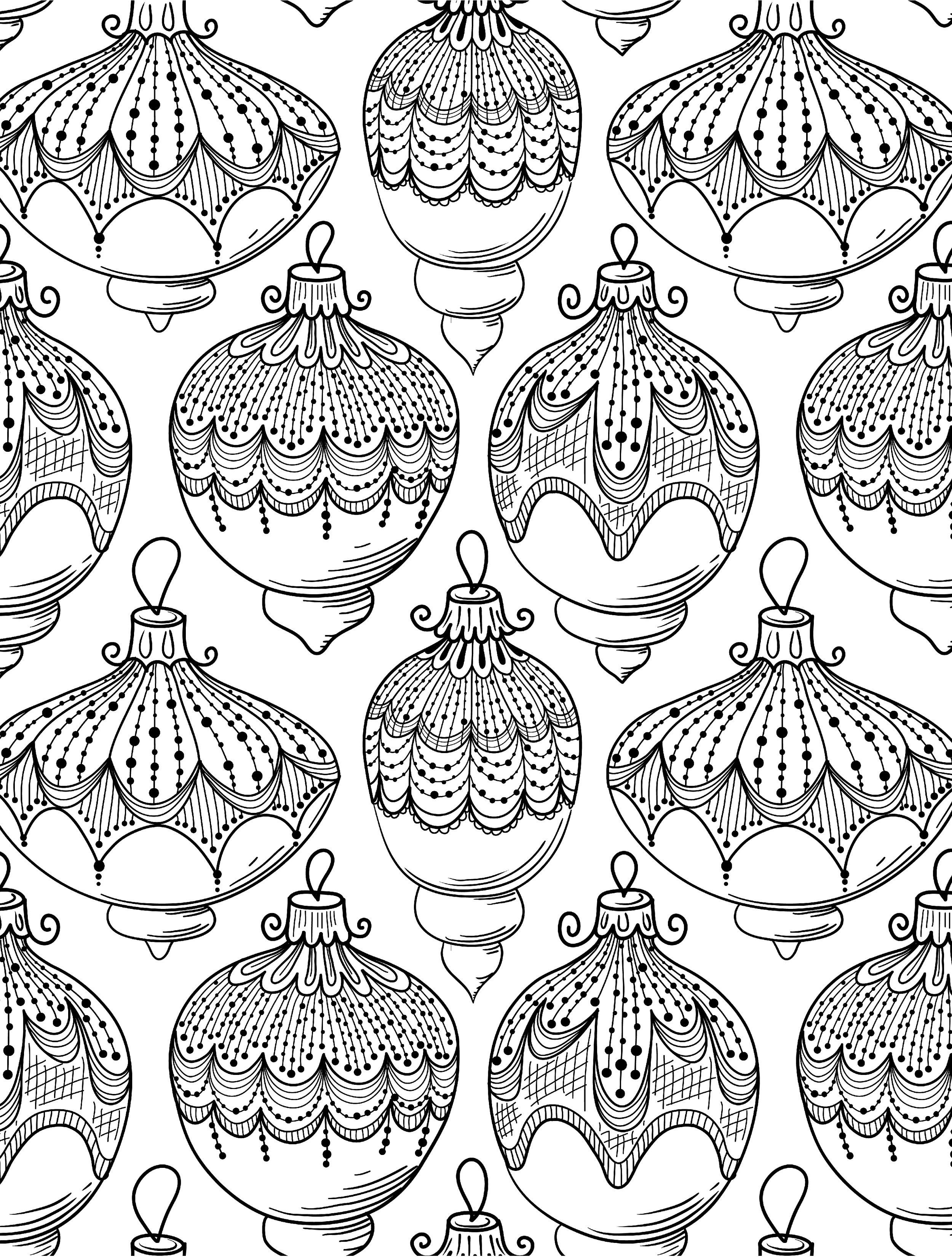 10 Free Printable Holiday Adult Coloring Pages | Adult And - Free Printable Holiday Coloring Pages
