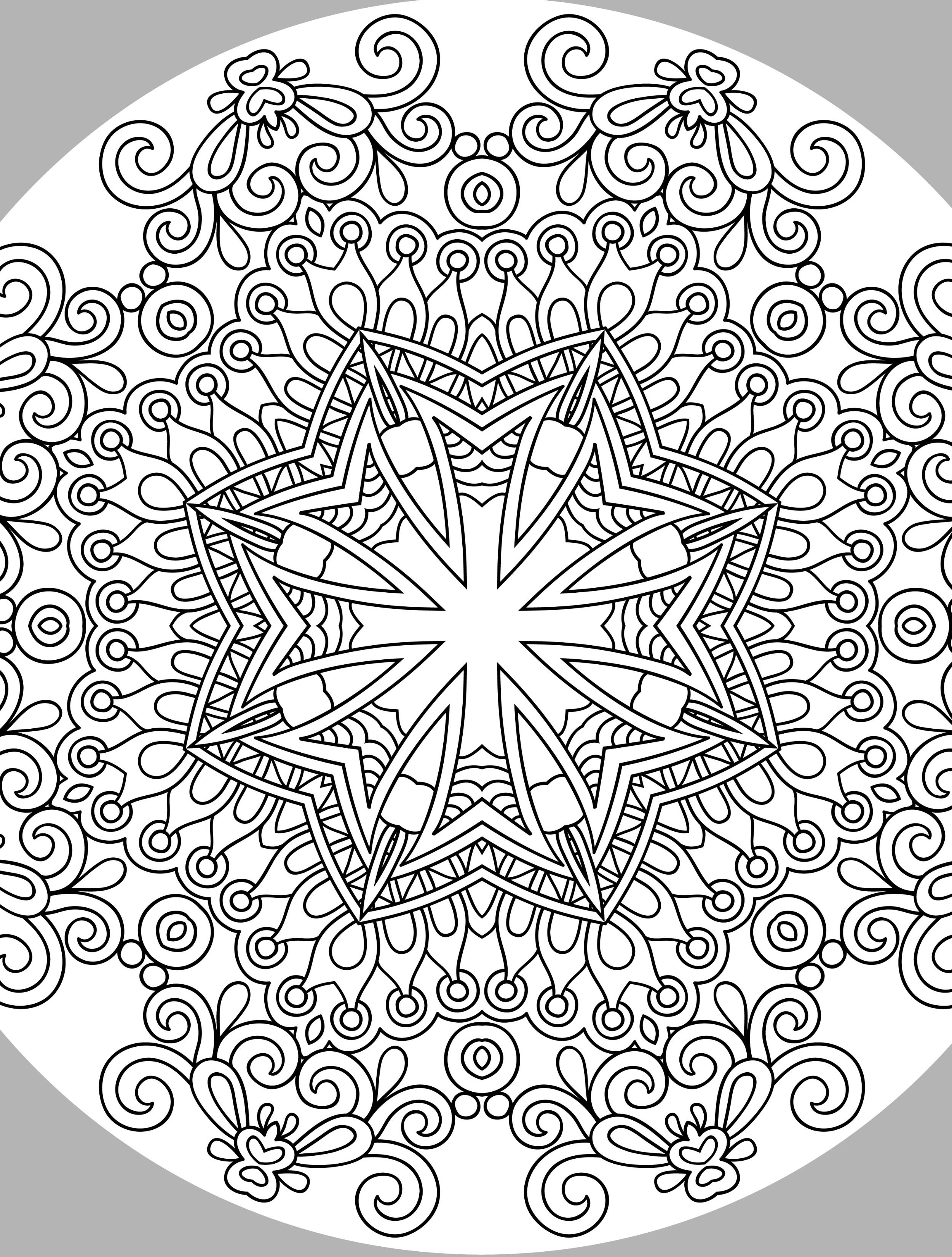 10 Free Printable Holiday Adult Coloring Pages | Printables | Adult - Free Printable Holiday Coloring Pages