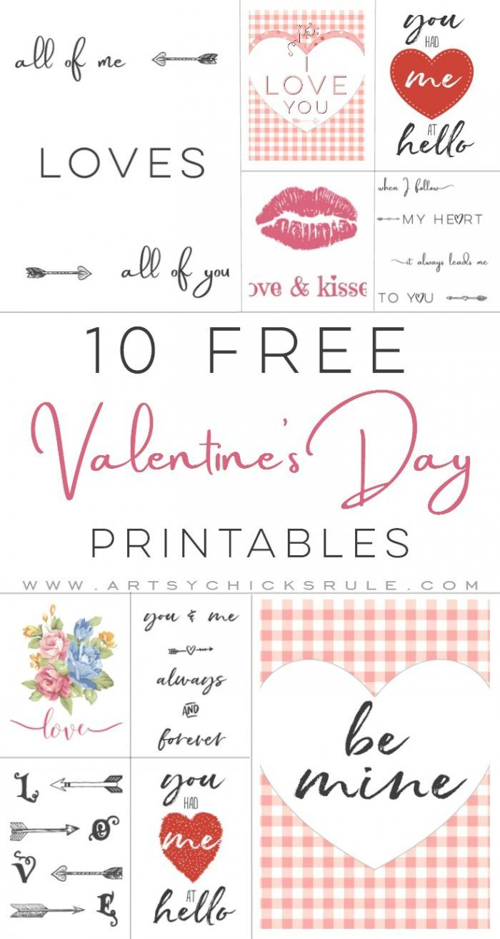 10 Valentine&amp;#039;s Printables | Valentine Inspiration | Pinterest - Free Printable Valentine&amp;amp;#039;s Day Stencils