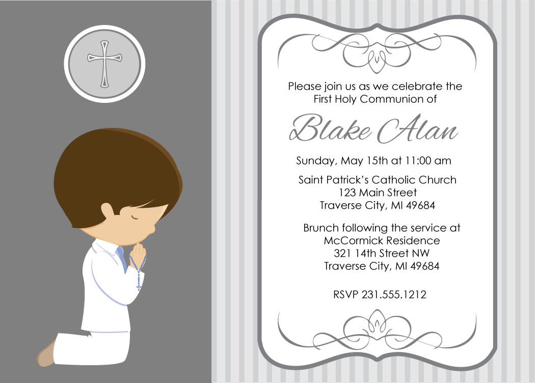 100+ First Holy Communion Invitation Templates Free Greetings Island - First Holy Communion Cards Printable Free