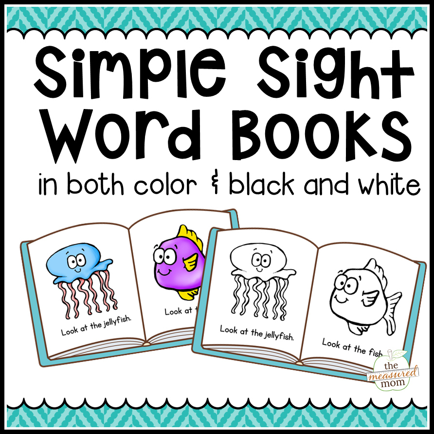 104 Simple Sight Word Books In Color &amp;amp; B/w - The Measured Mom - Free Printable Books For Kindergarten