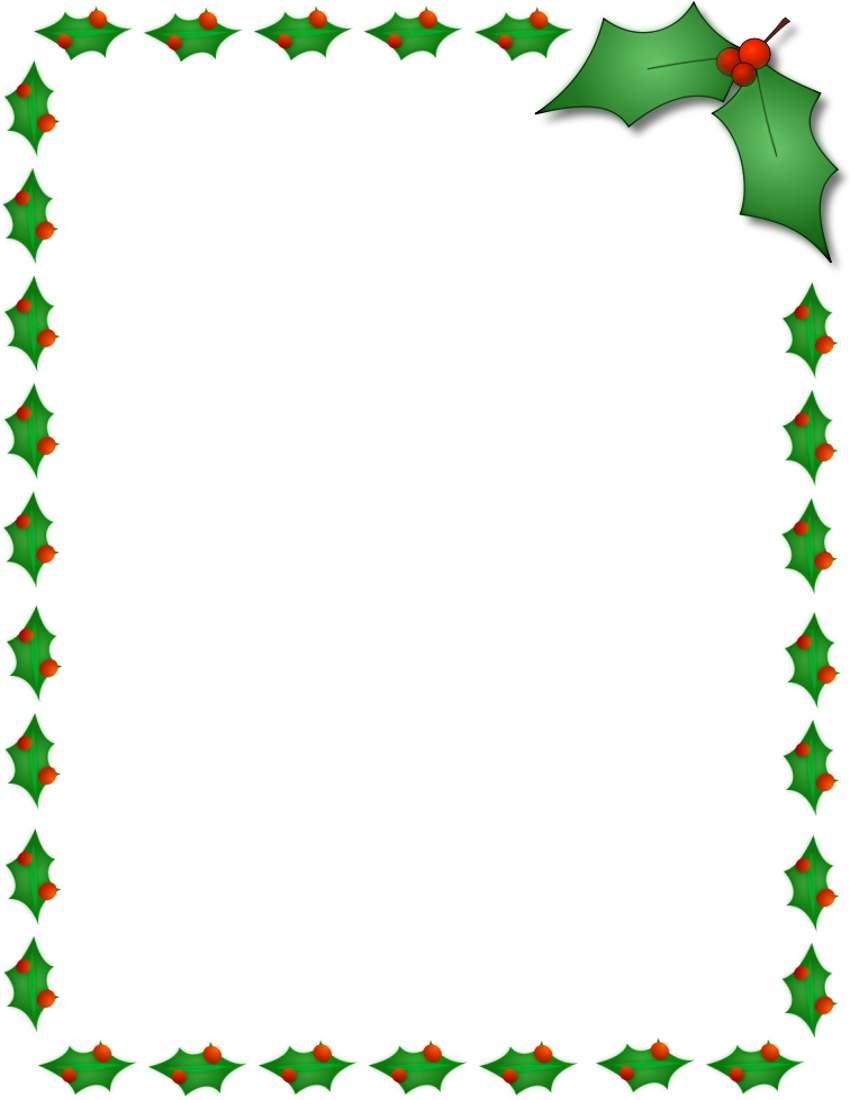 11 Free Christmas Border Designs Images - Holiday Clip Art Borders - Free Printable Christmas Backgrounds