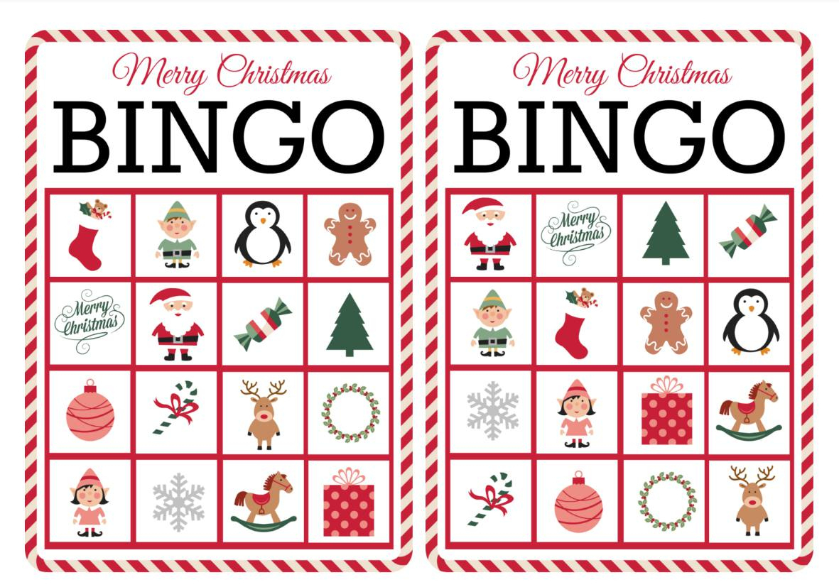 11 Free, Printable Christmas Bingo Games For The Family - Free Printable Bingo Cards For Large Groups