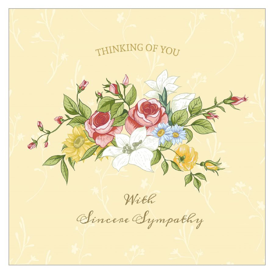 11 Free, Printable Condolence And Sympathy Cards - Free Printable Thinking Of You Cards
