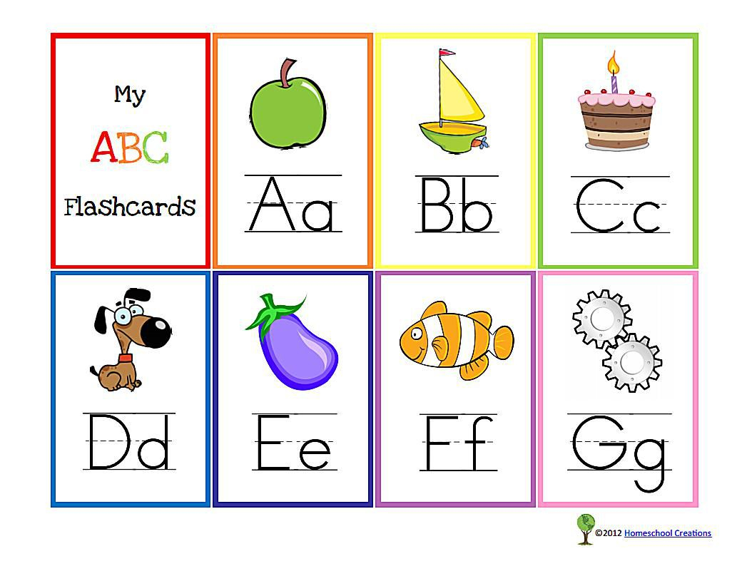 11 Sets Of Free, Printable Alphabet Flashcards - Free Printable Abc Flashcards With Pictures