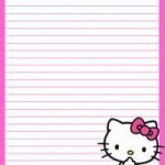 12 Best Photos Of Hello Kitty Printable Stationery Paper   Free   Free Printable Hello Kitty Stationery