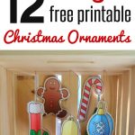 12 Free Christmas Ornaments Printables And A Christmas Craft   Free Printable Christmas Ornament Crafts