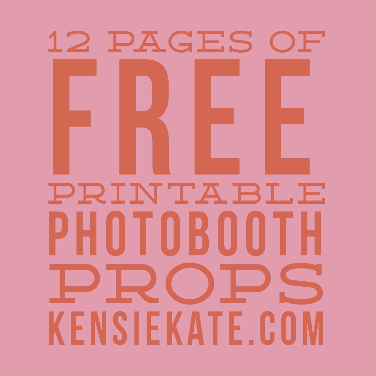 12 Pages Of Free Printable Photobooth Props | An Honorable Maid - Printable 90S Props Free
