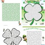 12 St. Patrick's Day Game Printables | Maze, Worksheets And Activities   Free Printable St Patrick's Day Mazes
