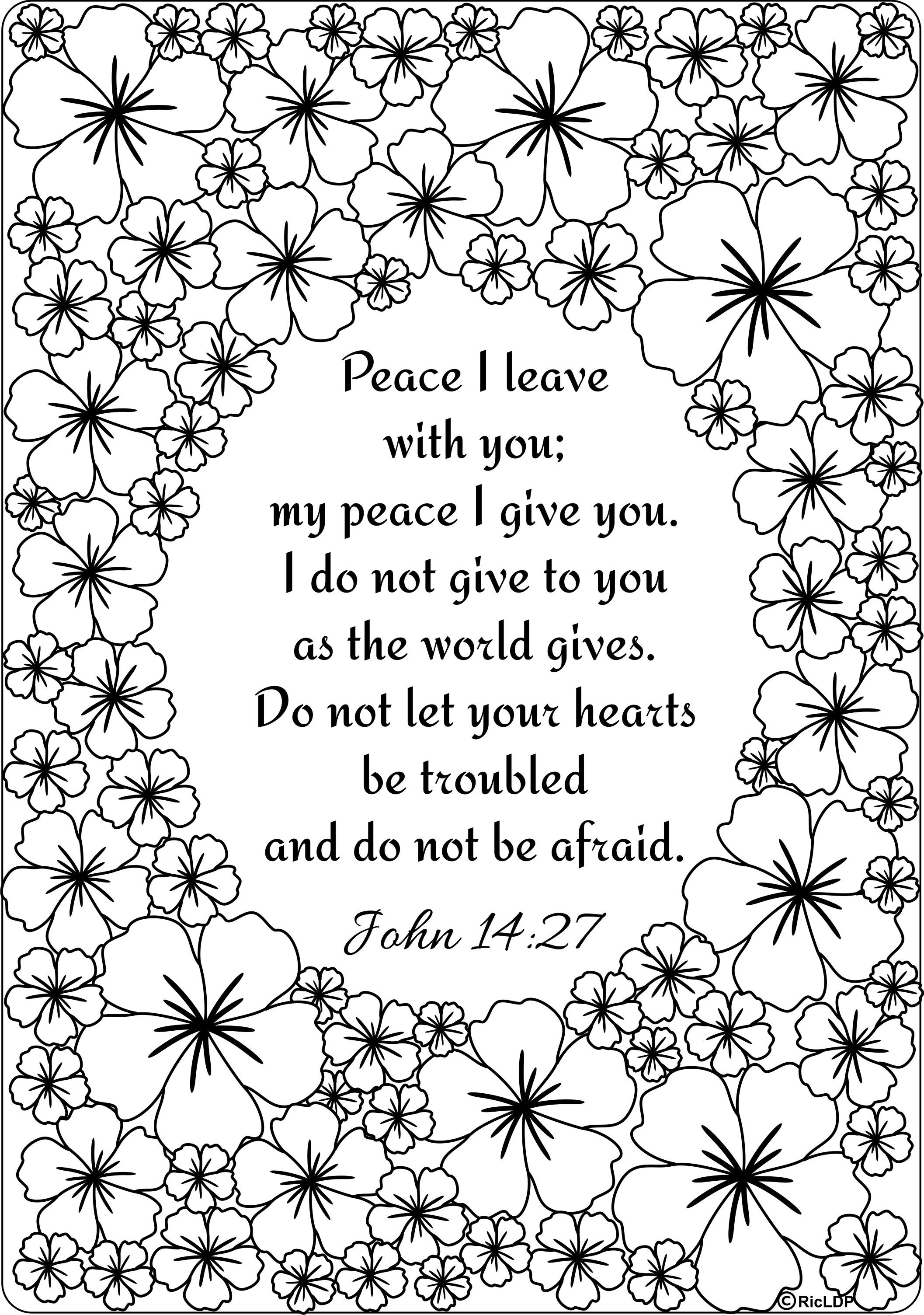 15 Bible Verses Coloring Pages - Free Printable Bible Coloring Pages With Scriptures