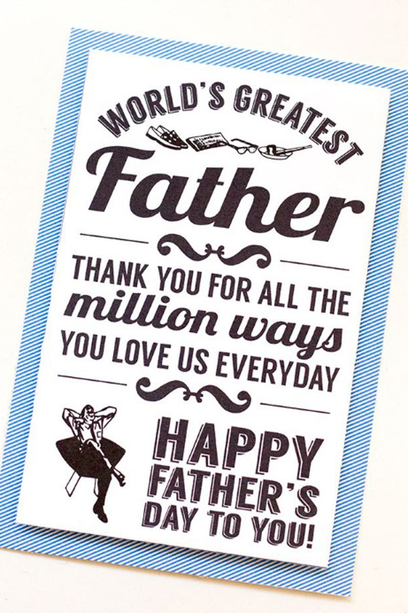 15 Free Printable Father&amp;#039;s Day Cards - Cute Online Father&amp;#039;s Day - Hallmark Free Printable Fathers Day Cards