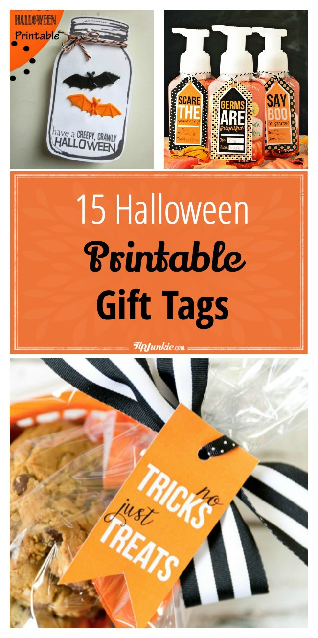 15 Halloween Printable Gift Tags {Free Printable} – Tip Junkie - Free Printable Halloween Decorations Scary