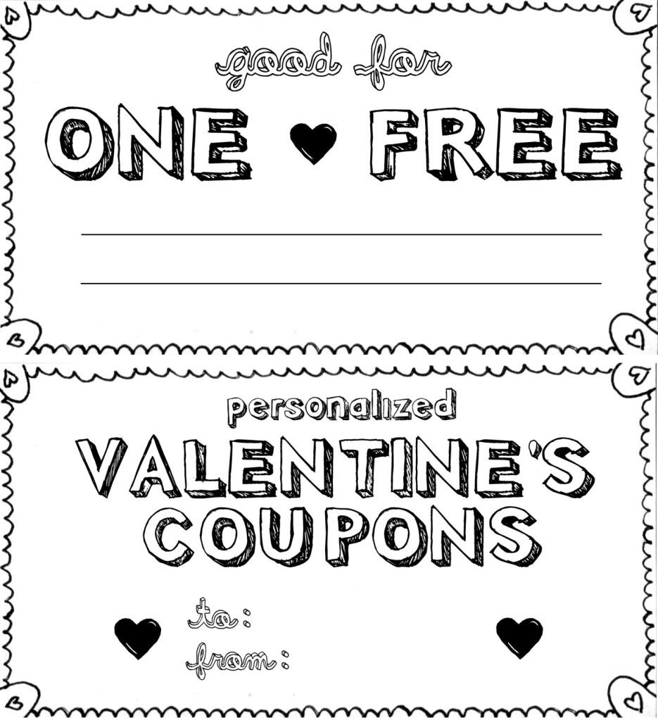 15 Sets Of Free Printable Love Coupons And Templates - Create Your Own Coupon Free Printable