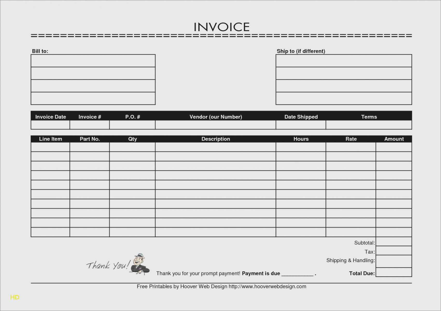 15 Unbelievable Facts | Invoice And Resume Template Ideas - Free Printable Auto Repair Invoice Template