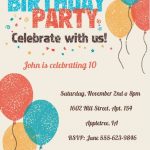 17 Free Birthday Invitation Designs | Everyone Loves A Birthday   21St Birthday Invitation Templates Free Printable