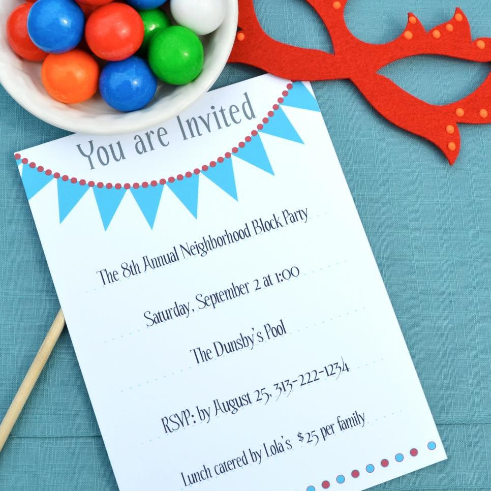 17 Free, Printable Birthday Invitations - Customized Birthday Cards Free Printable