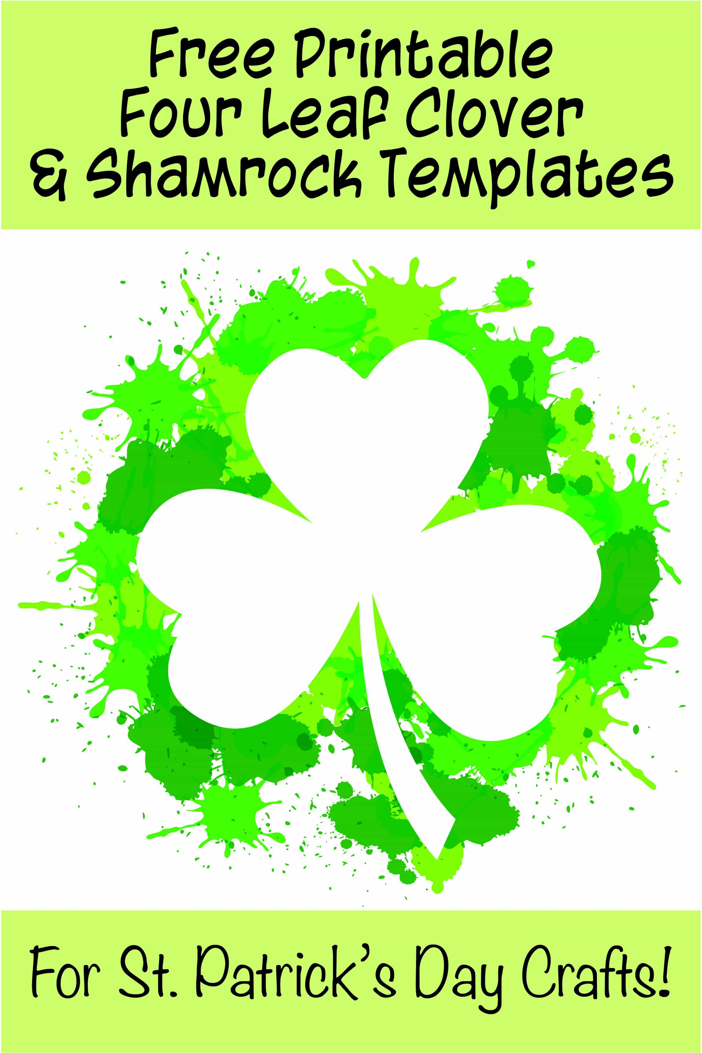 17+ Free Printable Four Leaf Clover &amp;amp; Shamrock Templates - The - Free Printable Shamrock Cutouts