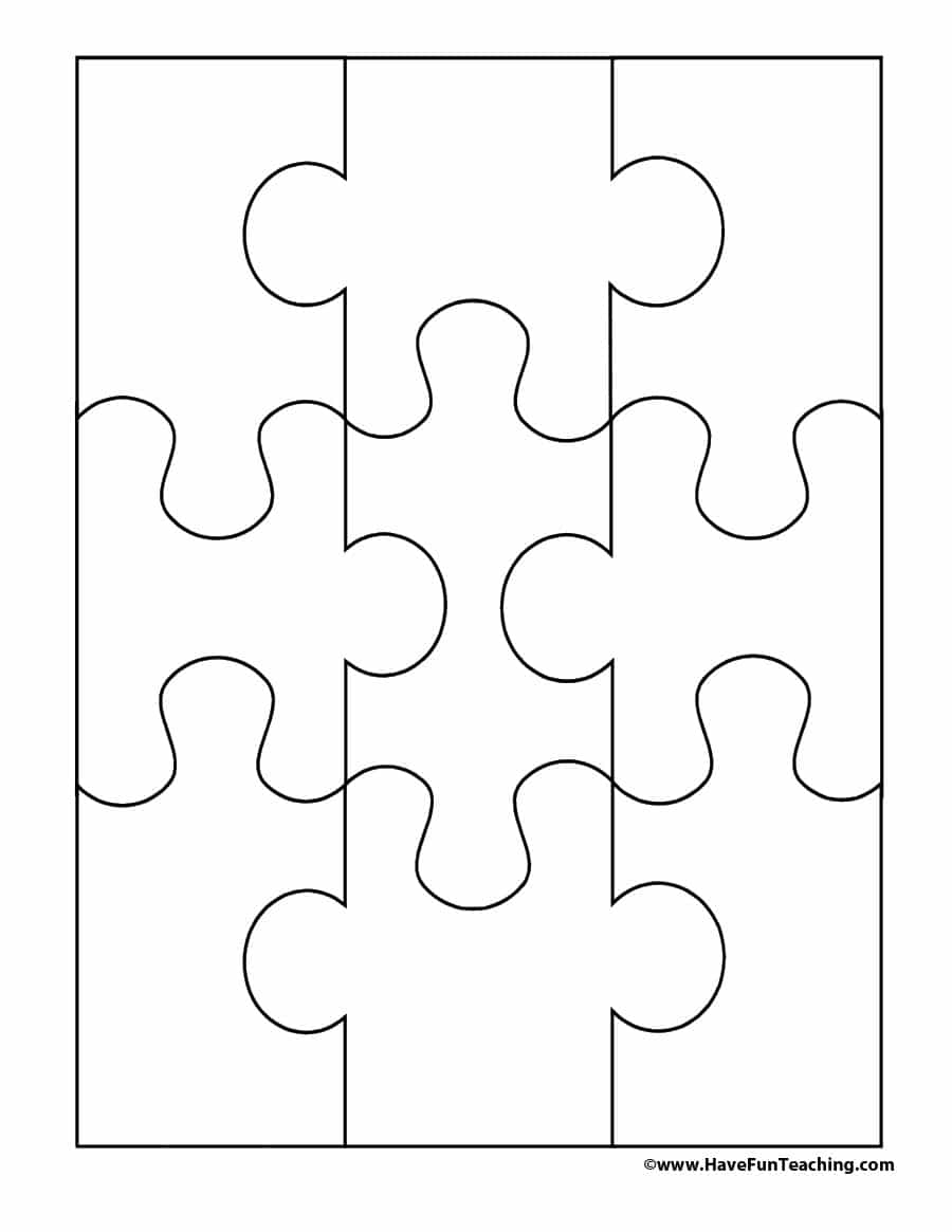 19 Printable Puzzle Piece Templates - Template Lab - Free Printable Puzzles